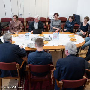 Landesbischof Heinrich Bedford-Strohm und Oberkirchenrat Michael Martin zu Gast im lutherischen Zentrum Nyíregyháza. 